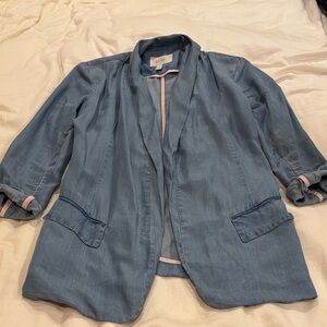 Jessica Simpson Chambray/Lyocell blazer